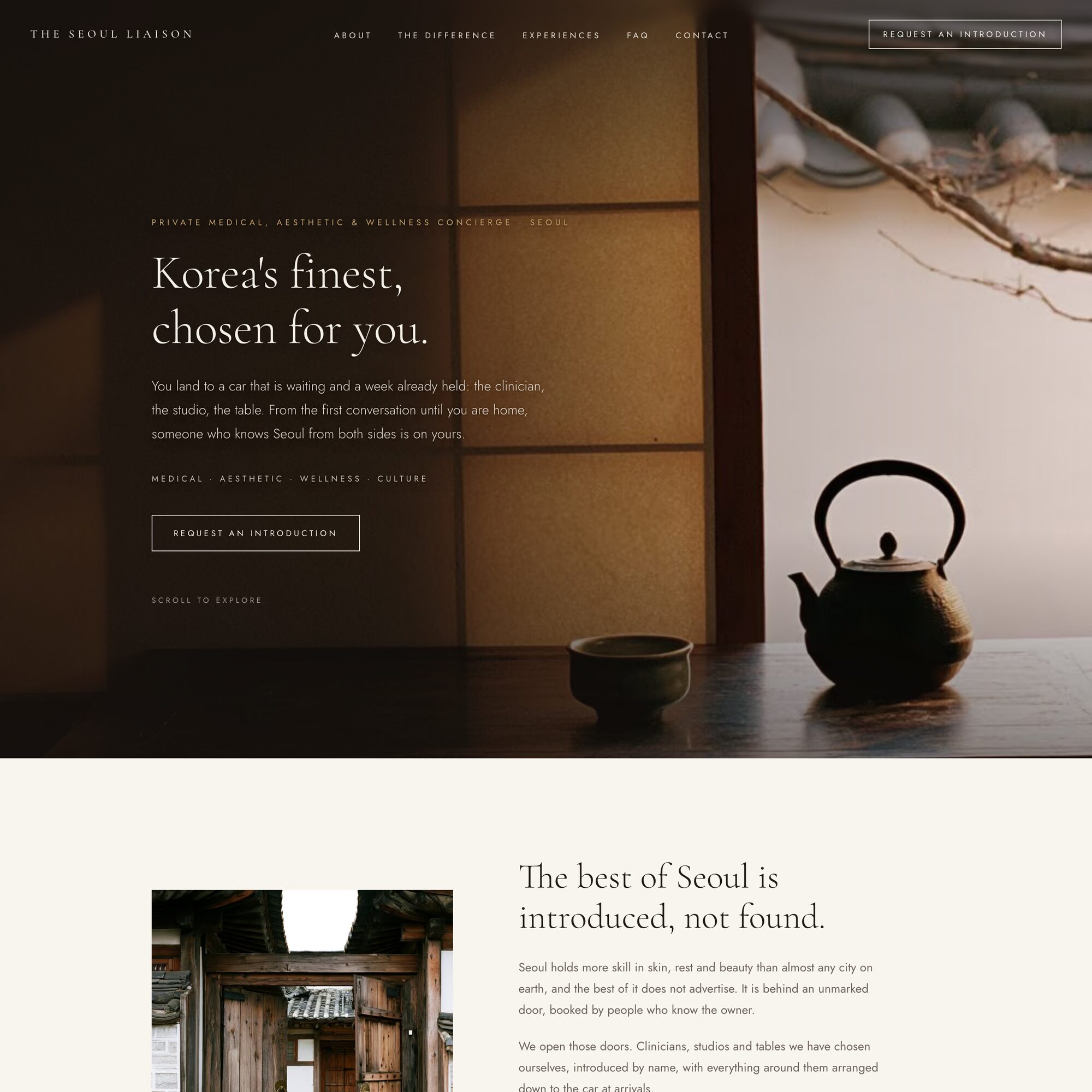 The Seoul Liaison, the first screen and below it, captured square
